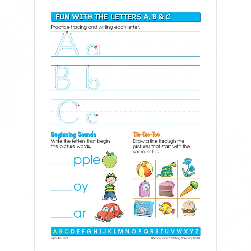 Alphabet Fun! Write and Reuse Workbook 03001