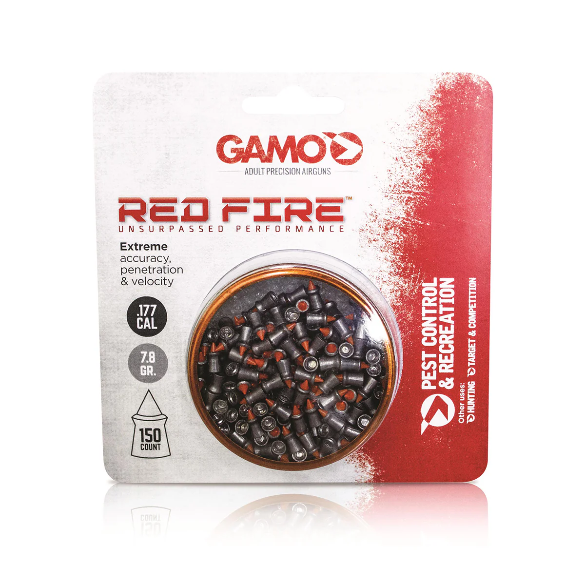 Red Fire .177 Caliber Pellets 7.8 Grain 150 Count 632270154