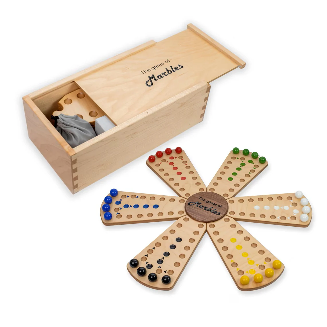 Aggravation Marble Chase Wooden Game AMPG