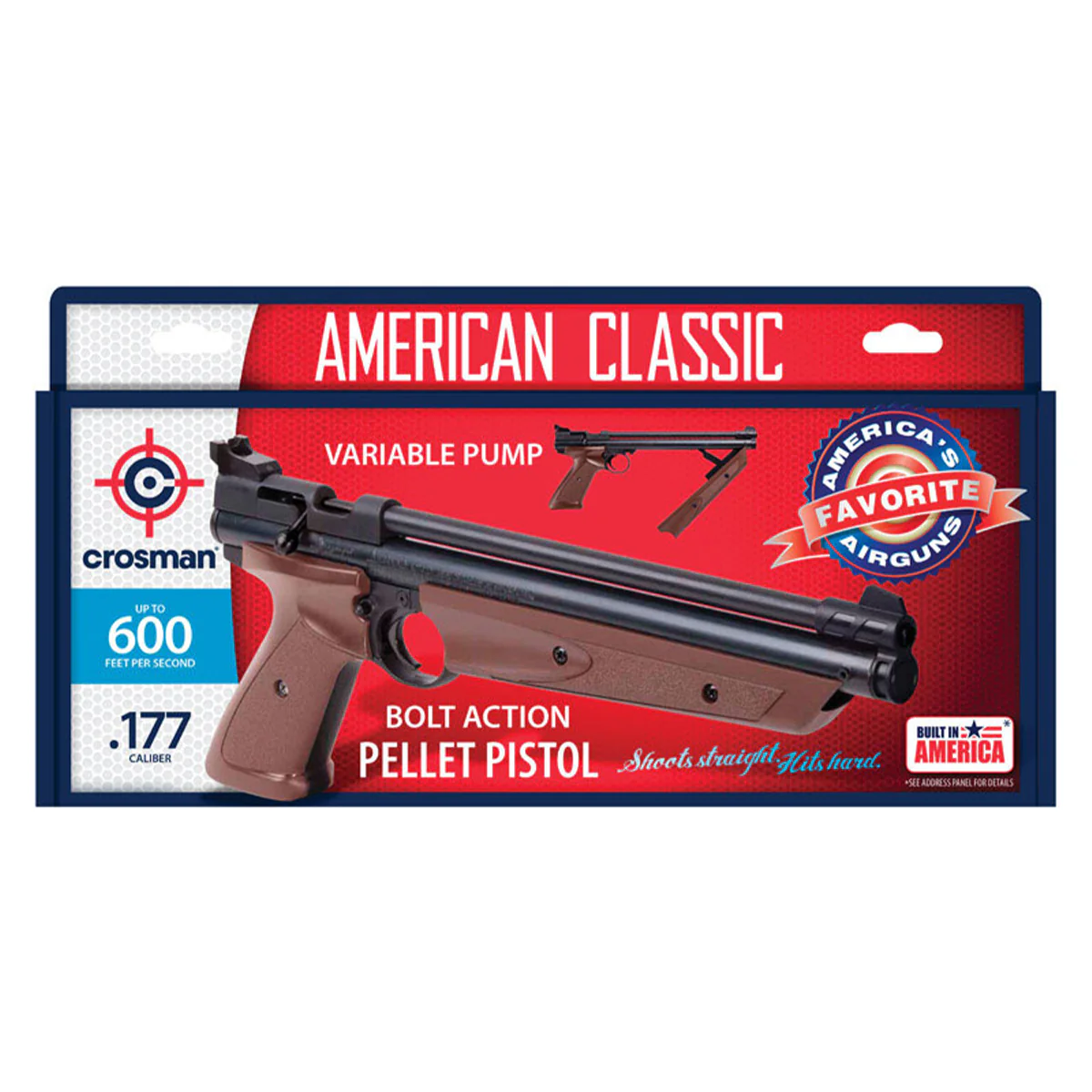 American Classic Air-Powered Pellet Pistol 0.177 Caliber P1377