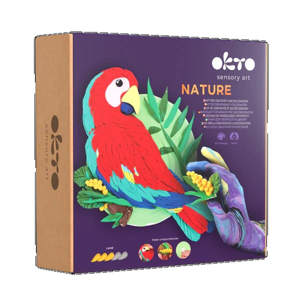 Air-Dry Clay 3D Painting Kit 3D Picture Macaw 20045