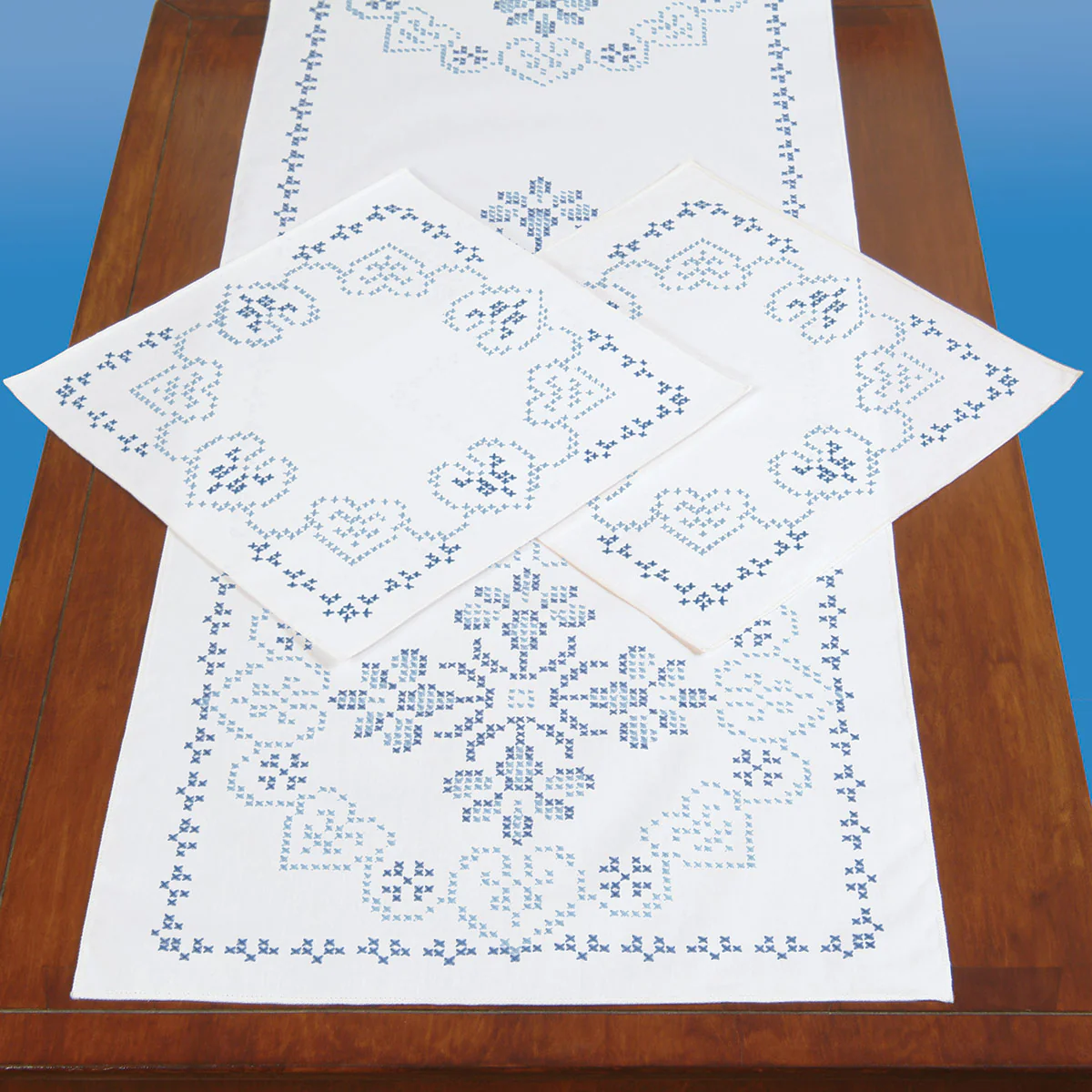 Americana Scarf & Doily Set 448-366