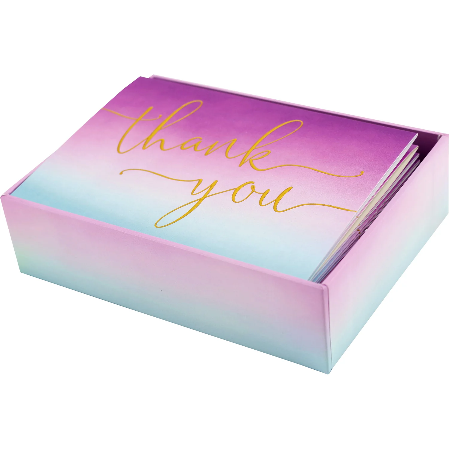 Amethyst Boxed Thank You Note Cards Set 337795