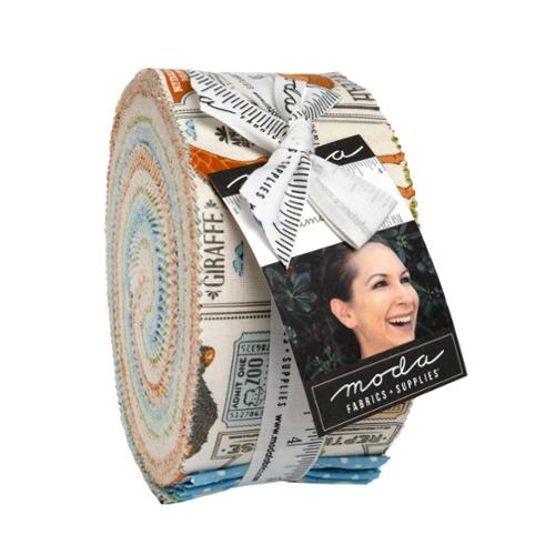 Animal Park Fun Cotton Fabric Jelly Roll 20960JR