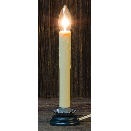 Antiqued Electric Country Candle Lamps
