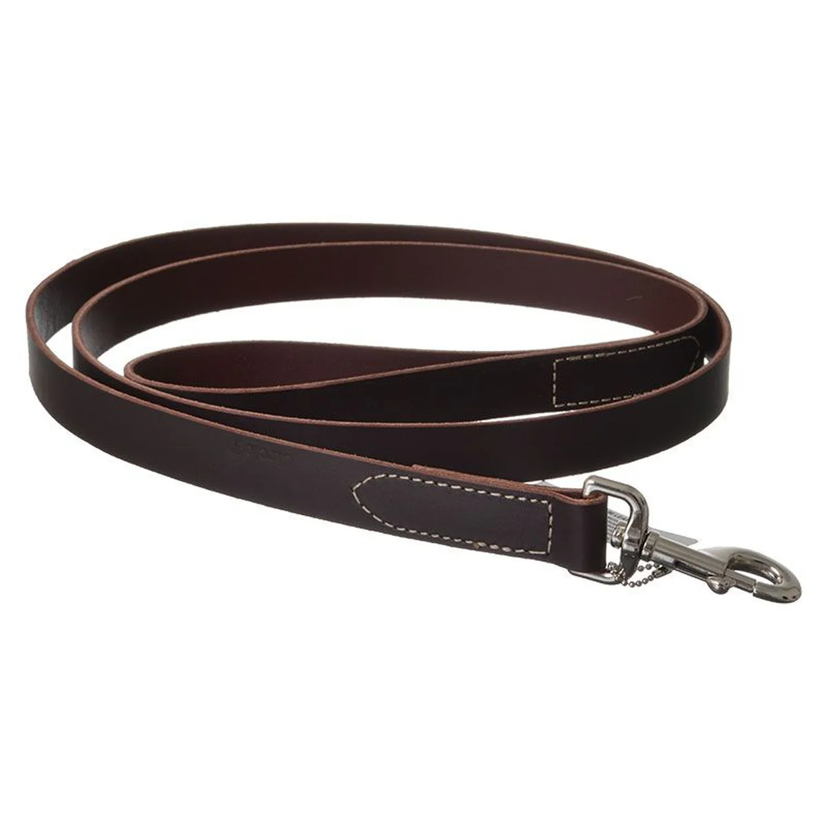 1 in x 6 ft Latigo Leather Dog Leash Flat