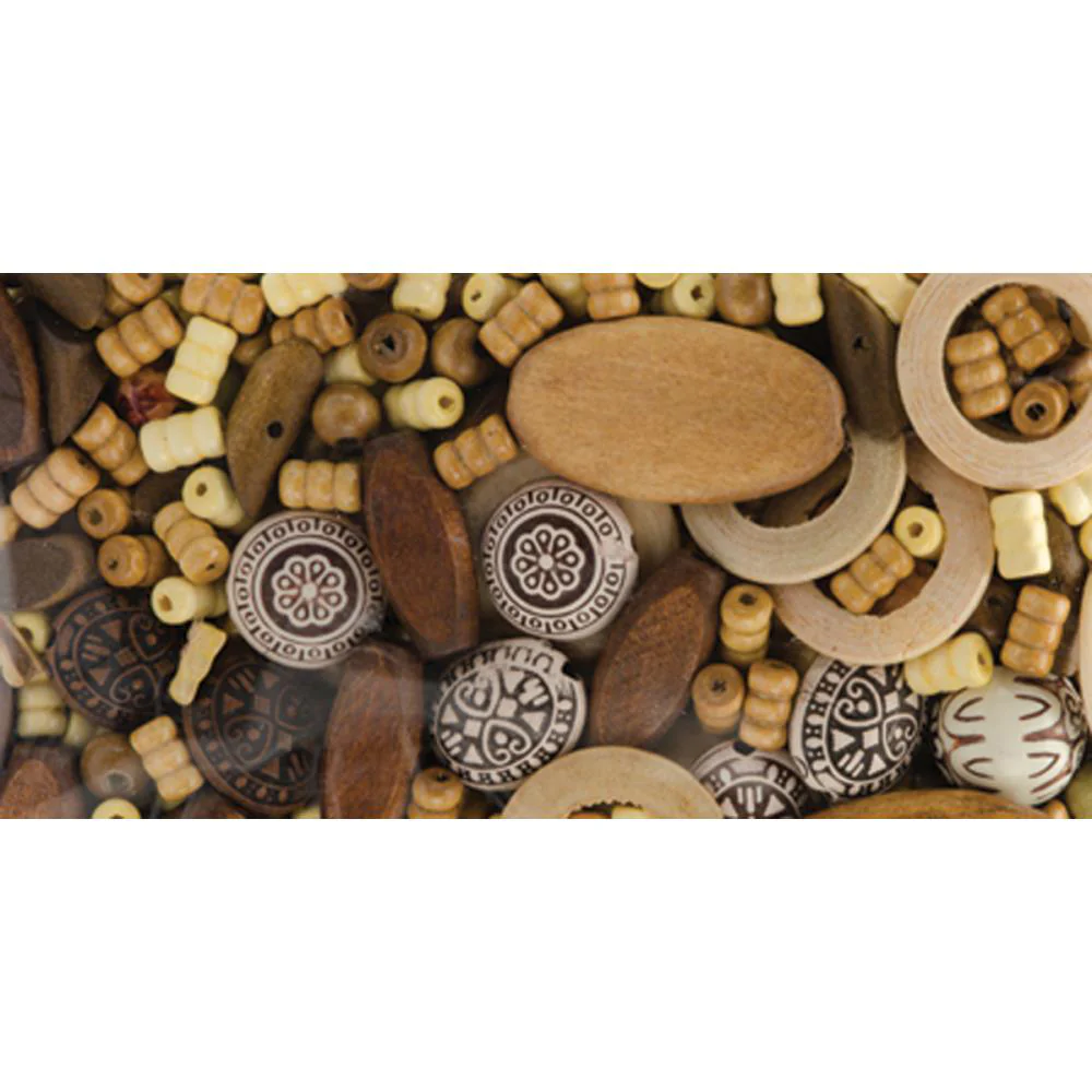 Assorted Wood Beads 5.3 oz 34733001