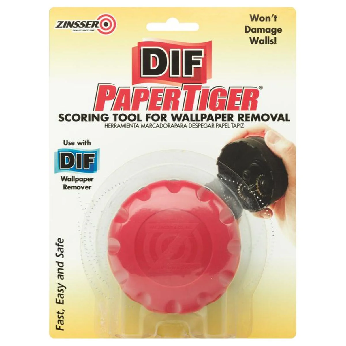 1 in. W Steel Fixed Single Head Wallcovering Scoring Tool