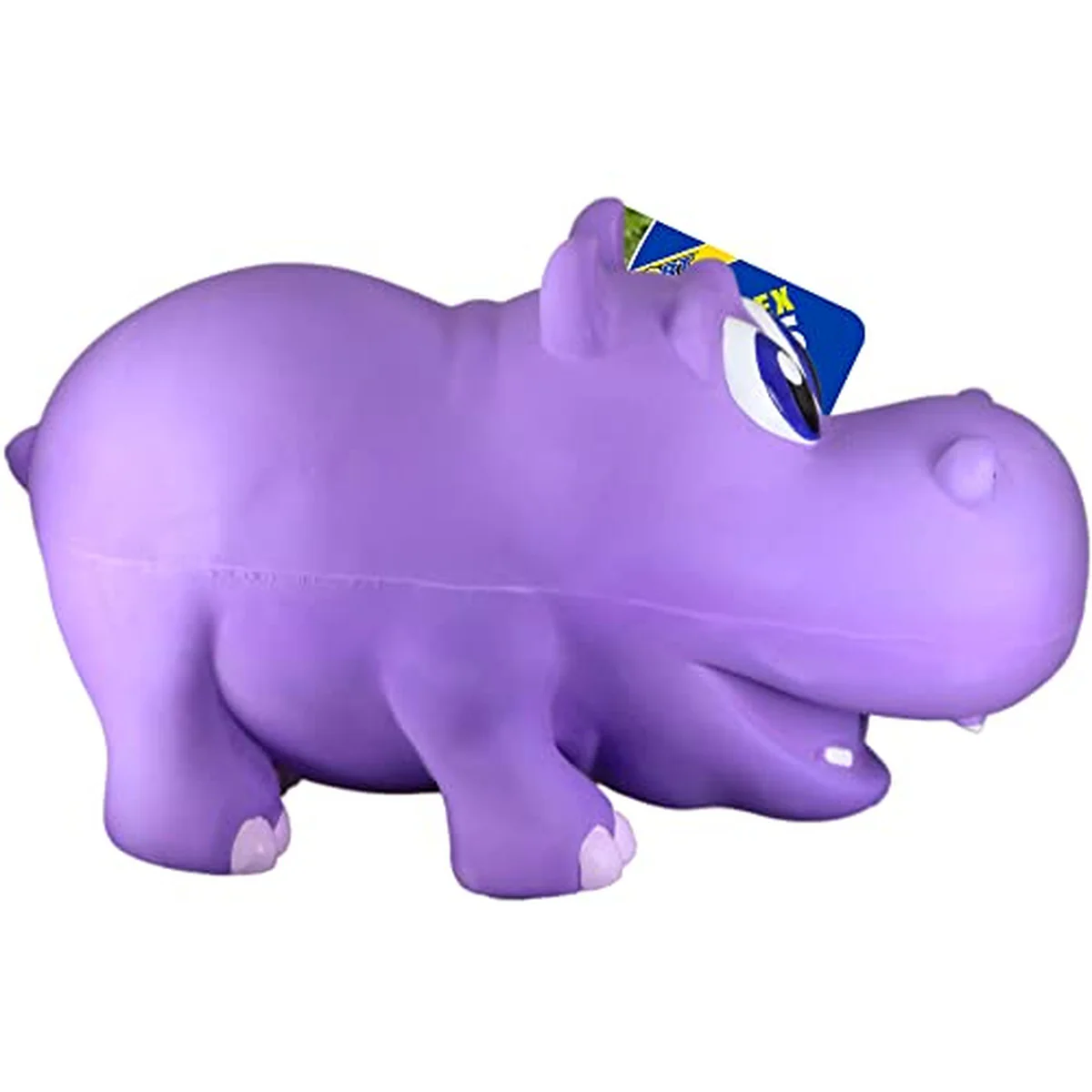 Babies Jumbo Hippo Latex Dog Chew Toy 12.5 in