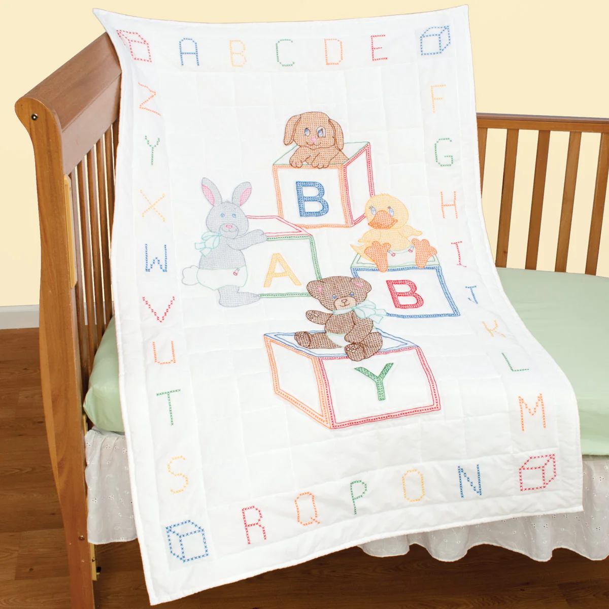 Baby Blocks Crib Quilt Top 4060-110