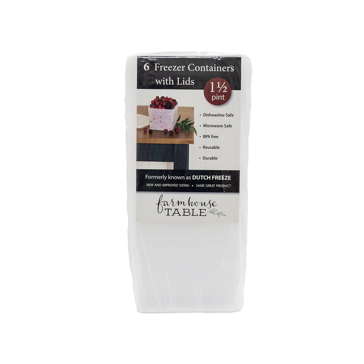 1.5 Pint Size Freezer Boxes 6 Pack FT4300 1.5 PT