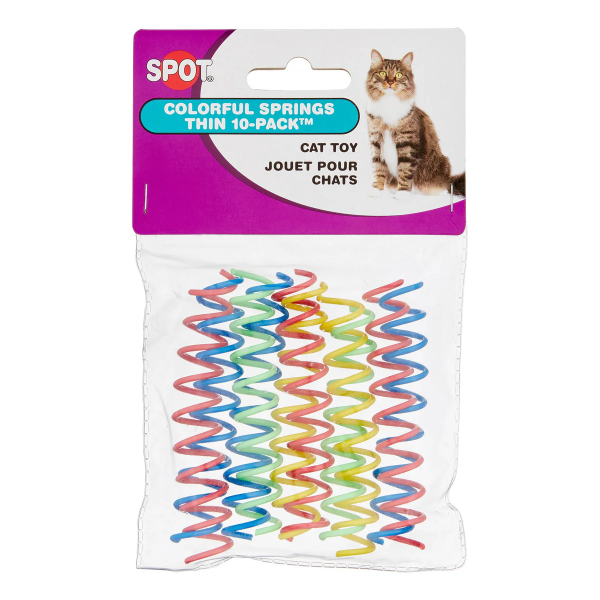 10 Pack Colorful Springs Cat Toys