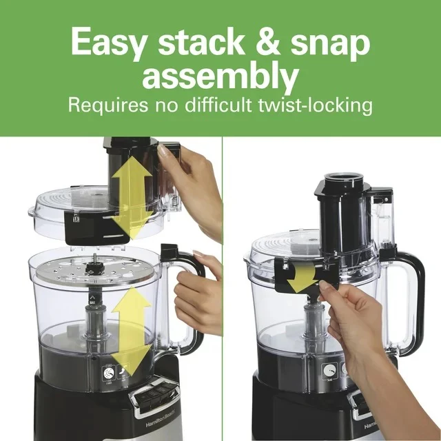 10-Cup Stack & Snap Food Processor 70723C