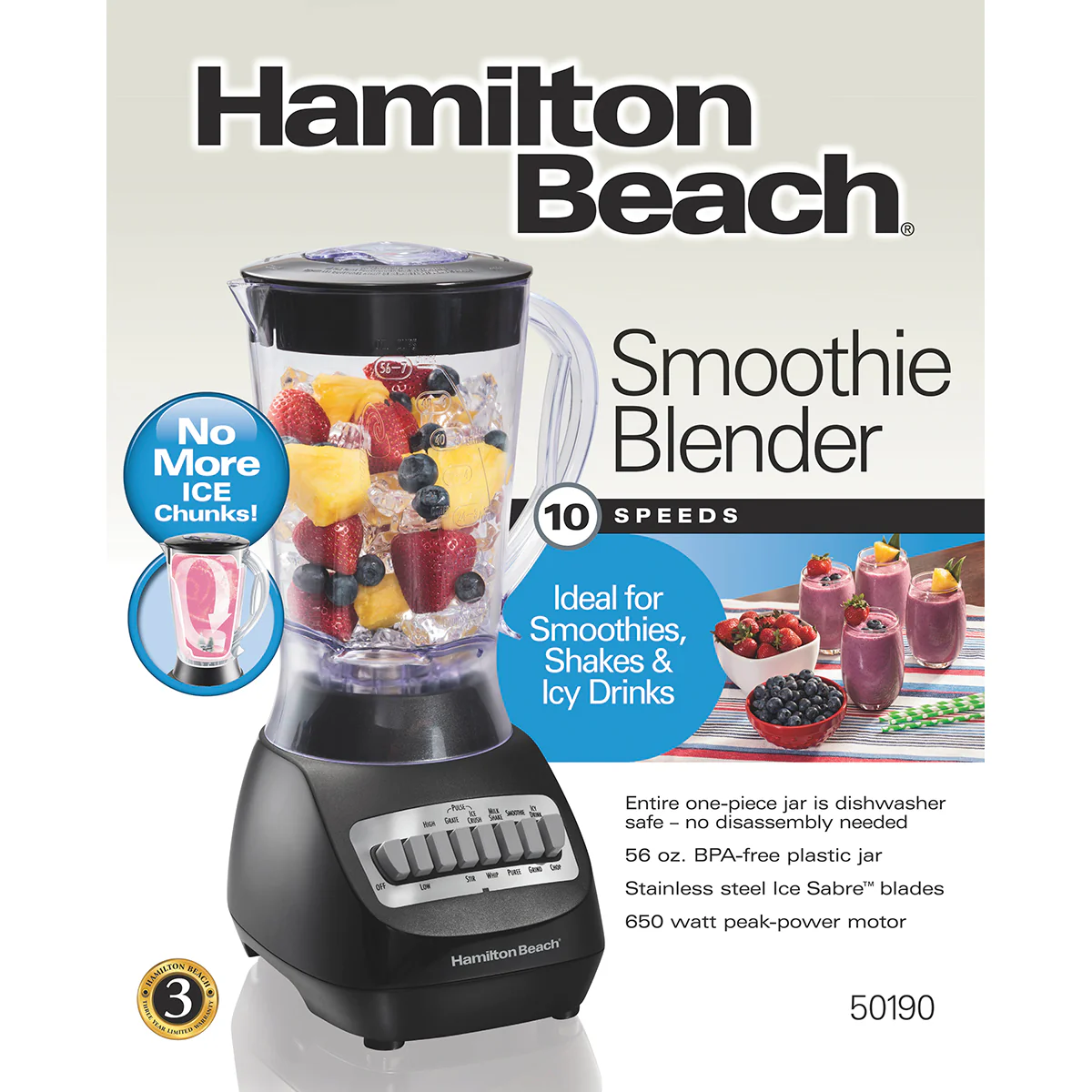 10-Speed 56 oz Blender 50190F