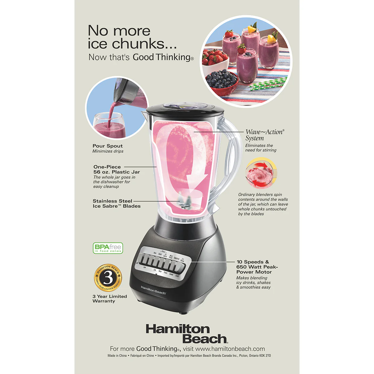10-Speed 56 oz Blender 50190F