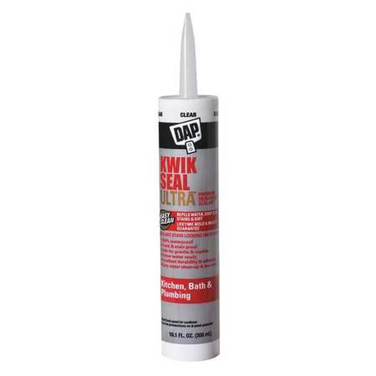 10.1 oz Kwik Seal Ultra Clear Silicone Kitchen And Bath Sealant