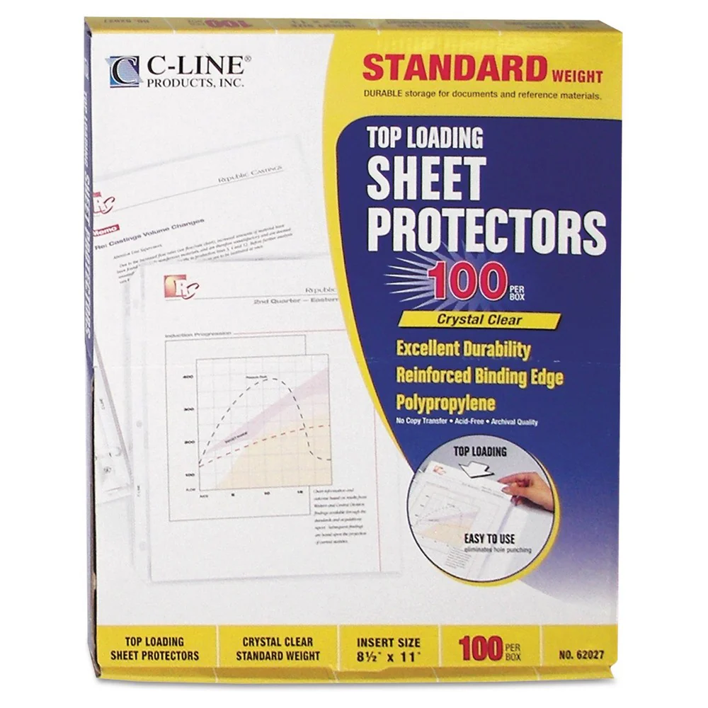 709-100-top-loading-sheet-protectors-62027-1.webp 100 Top Loading Sheet Protectors 62027