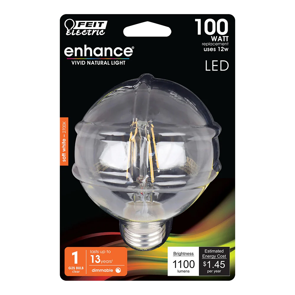 100W Enhance Globe LED Light Bulb BPG25100