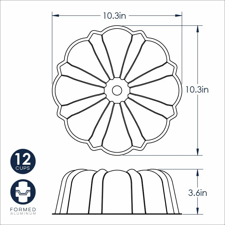 12-Cup Formed Bundt Pan 51122